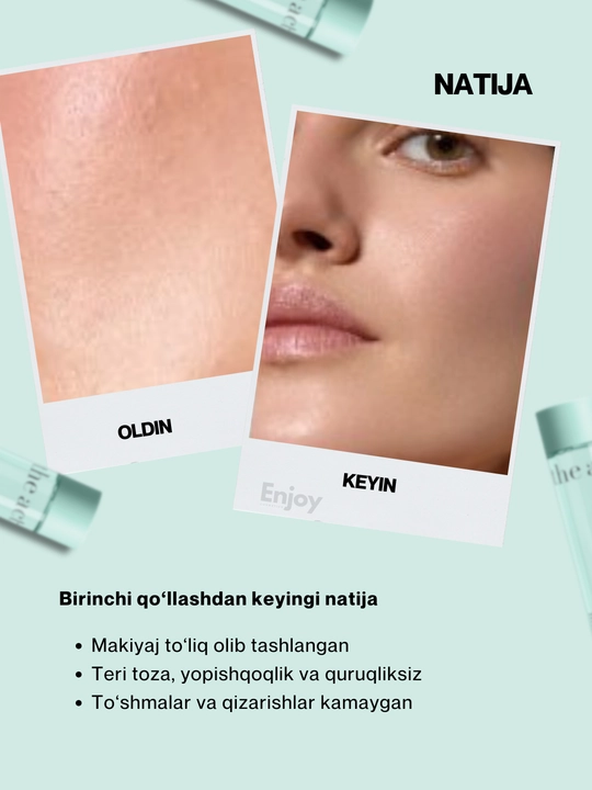 Miselyar suvi The Act, makiyajni olib tashlash uchun, bazaviy va muammoli teri uchun