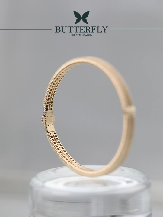 Ayollar va qizlar uchun oltin bilaguzuk,Model B64B,  11.95gr, 585 probali,  BUTTERFLY