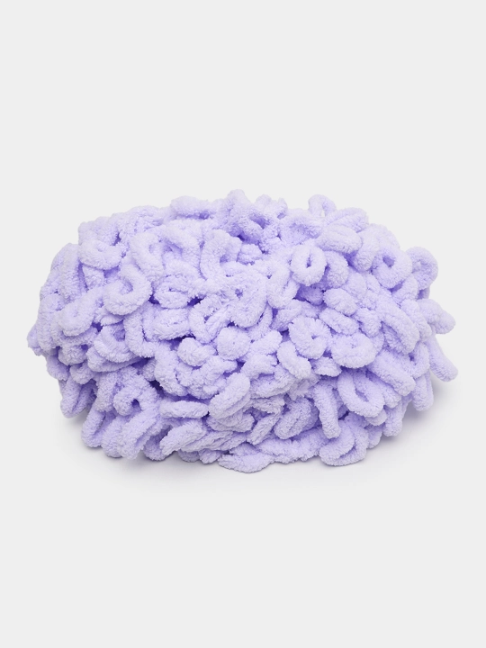 Toquv ipi alize puffy - 100 g, 9 m, 100% polyester qadoqda 1 dona