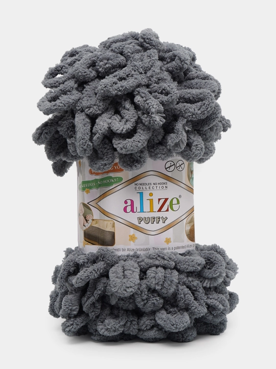 Пряжа Alize Puffy - 100 г, 9 м, 100% полиэстер, в упаковке 1 шт