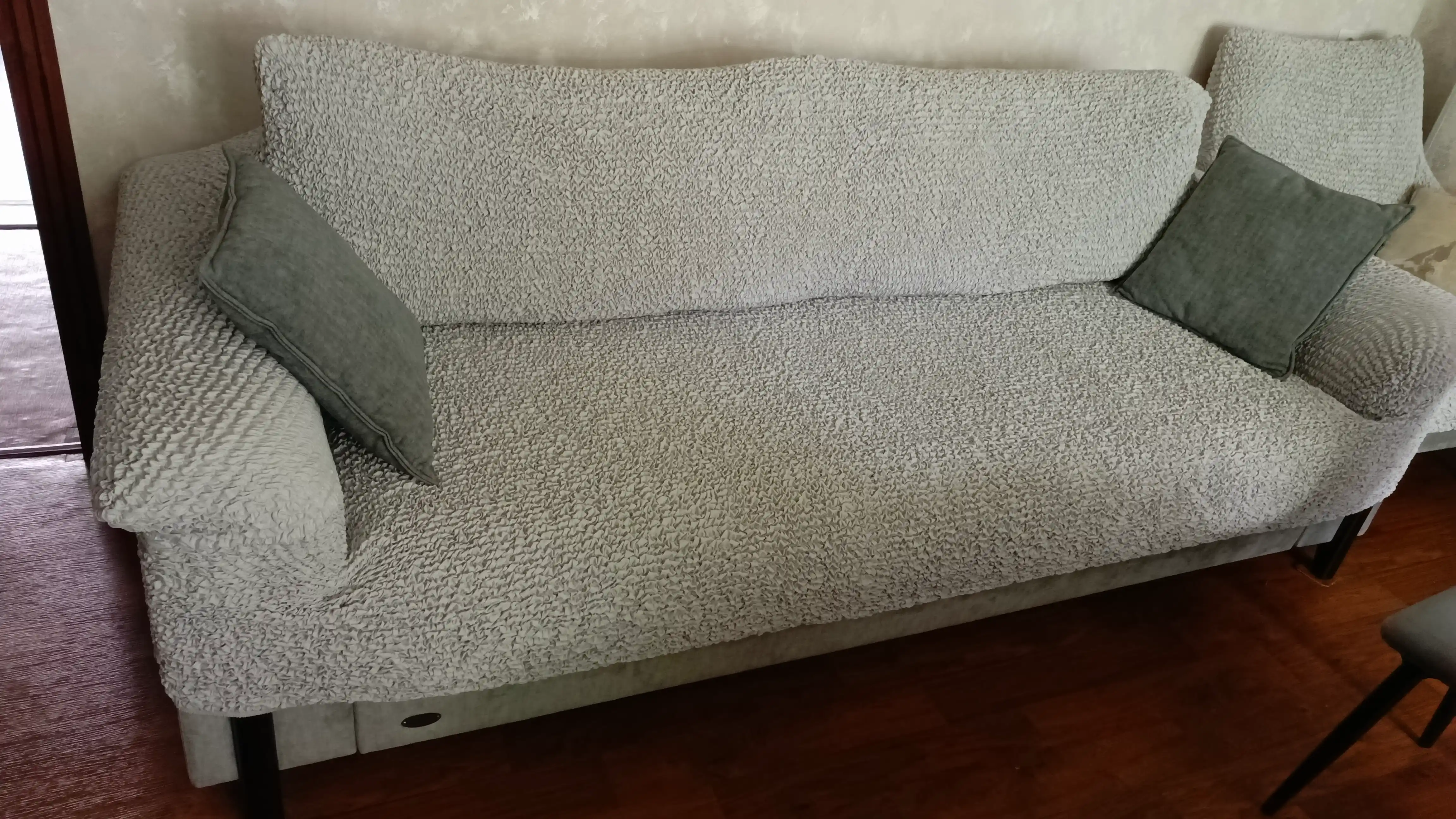 To'rtta o'rinli divan uchun qo'plama Microfibra Pearl