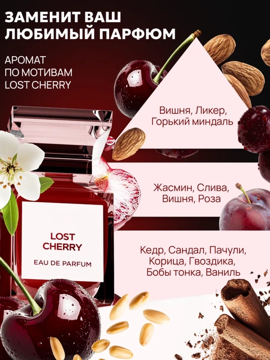 Parfyumerli gel dush uchun Lost Cherry, 300 g, uniseks, E vitamini bilan, Labor parfyumdan