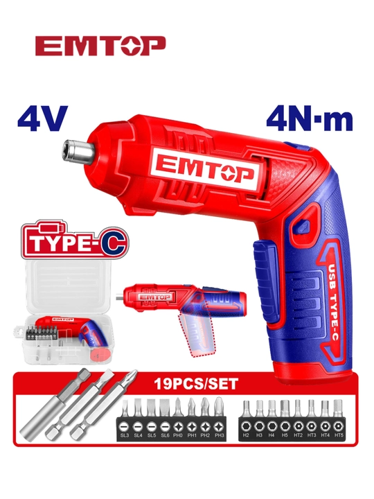 Akkumulyatorli otvyortka EMTOP ECSR0408 - 
