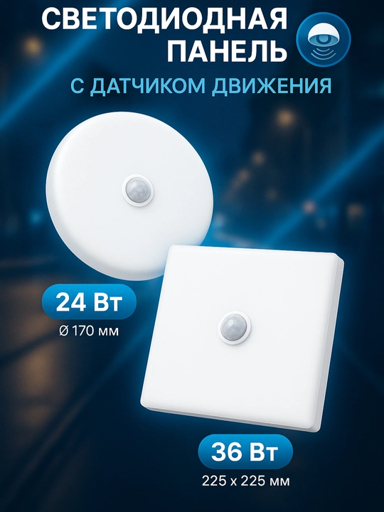 Harakat sensoriga ega akril LED panel