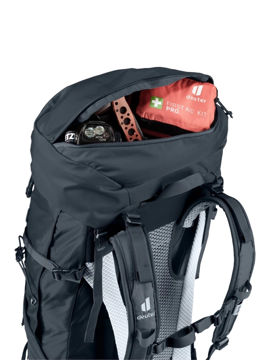 Туристический рюкзак Deuter Futura Air Trek 45+10 SL, чёрный, для походов