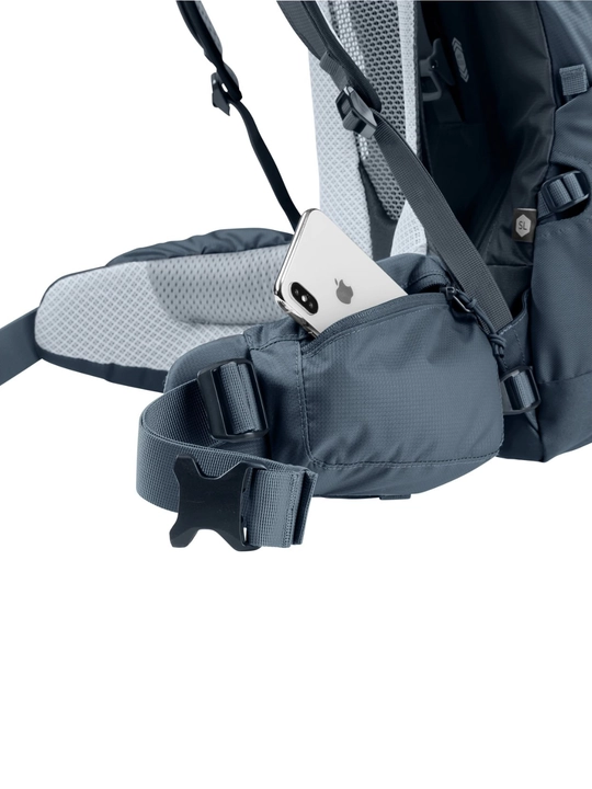 Туристический рюкзак Deuter Futura Air Trek 45+10 SL, чёрный, для походов