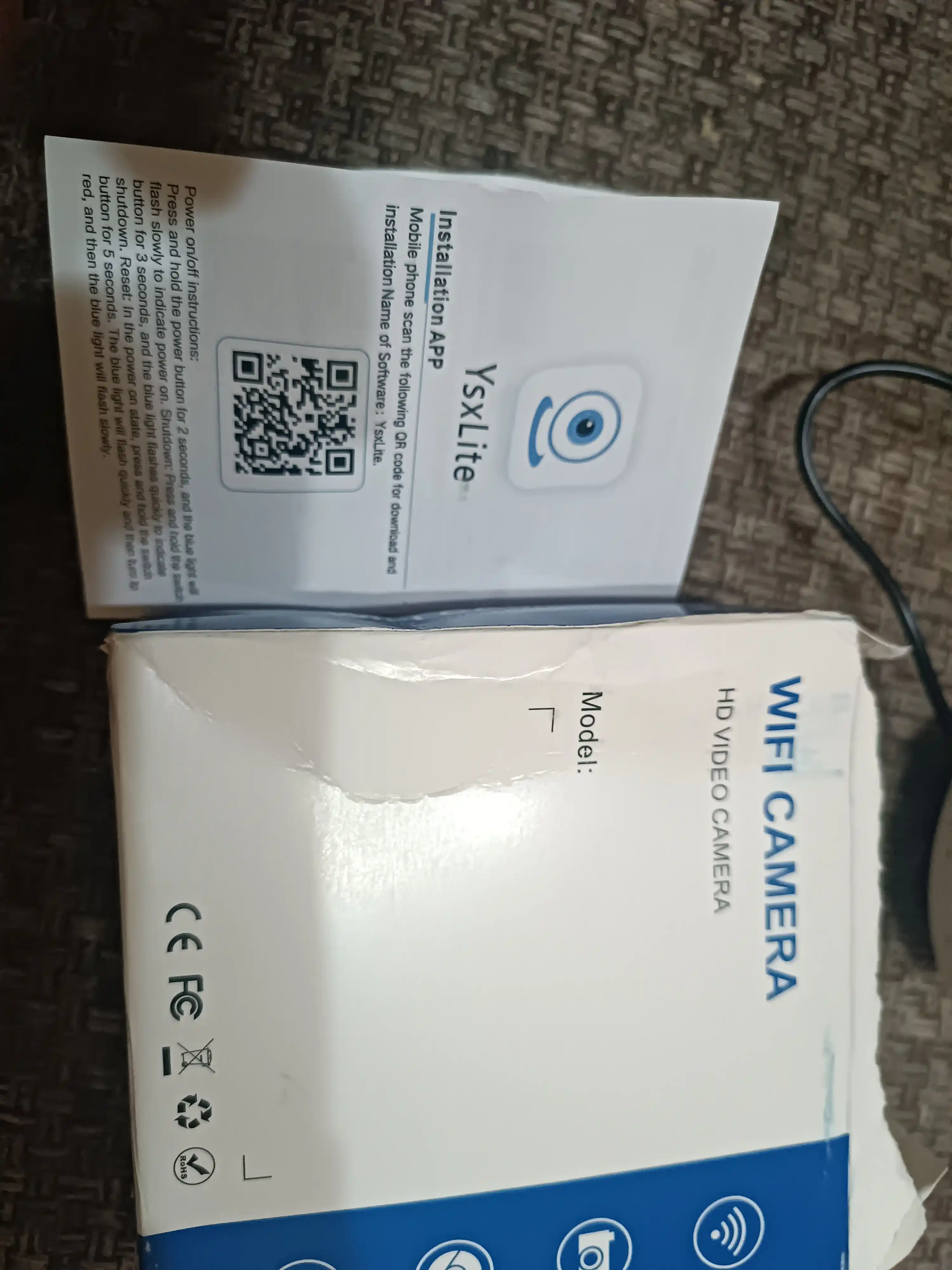 Mini Wi-Fi kamera X5, o'rnatilgan akkumulyator bilan