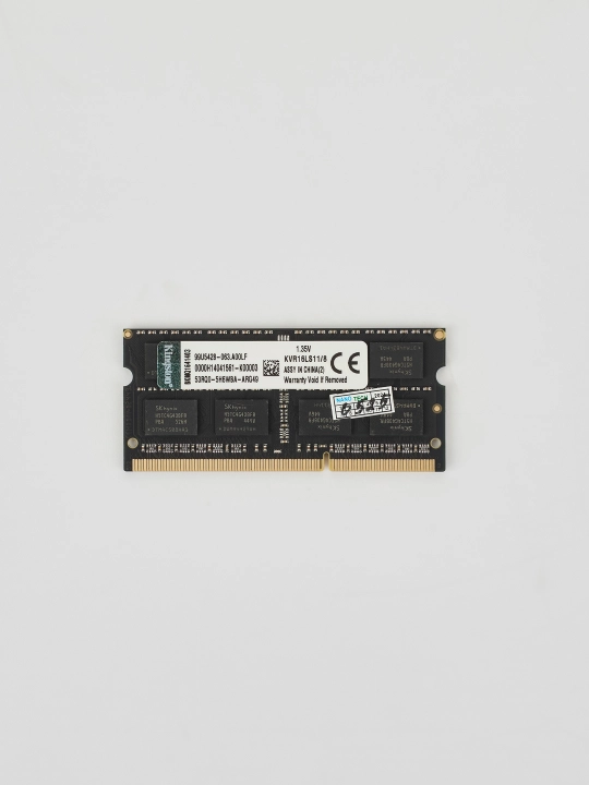 Operativ xotira SoDIMM Kingston DDR3, 4 GB, 8 GB, 1600 MHz, OEM noutbuk uchun