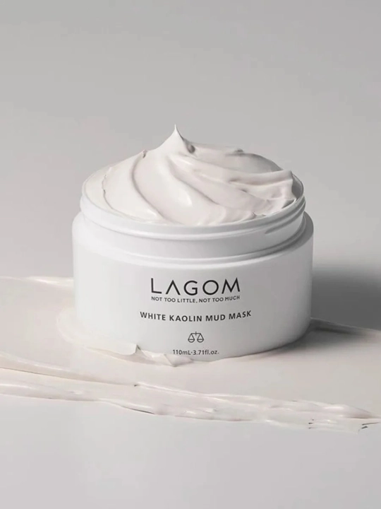 Yuz uchun loydan tayyorlangan teri shilliq pardasini tushiruvchi niqob Lagom, Koreya, 110 ml