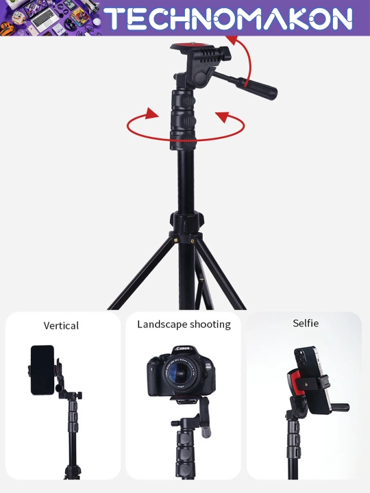 Pol uchun universal shtativ tripod Jmary KP-2206, telefon va kamera uchun, universal
