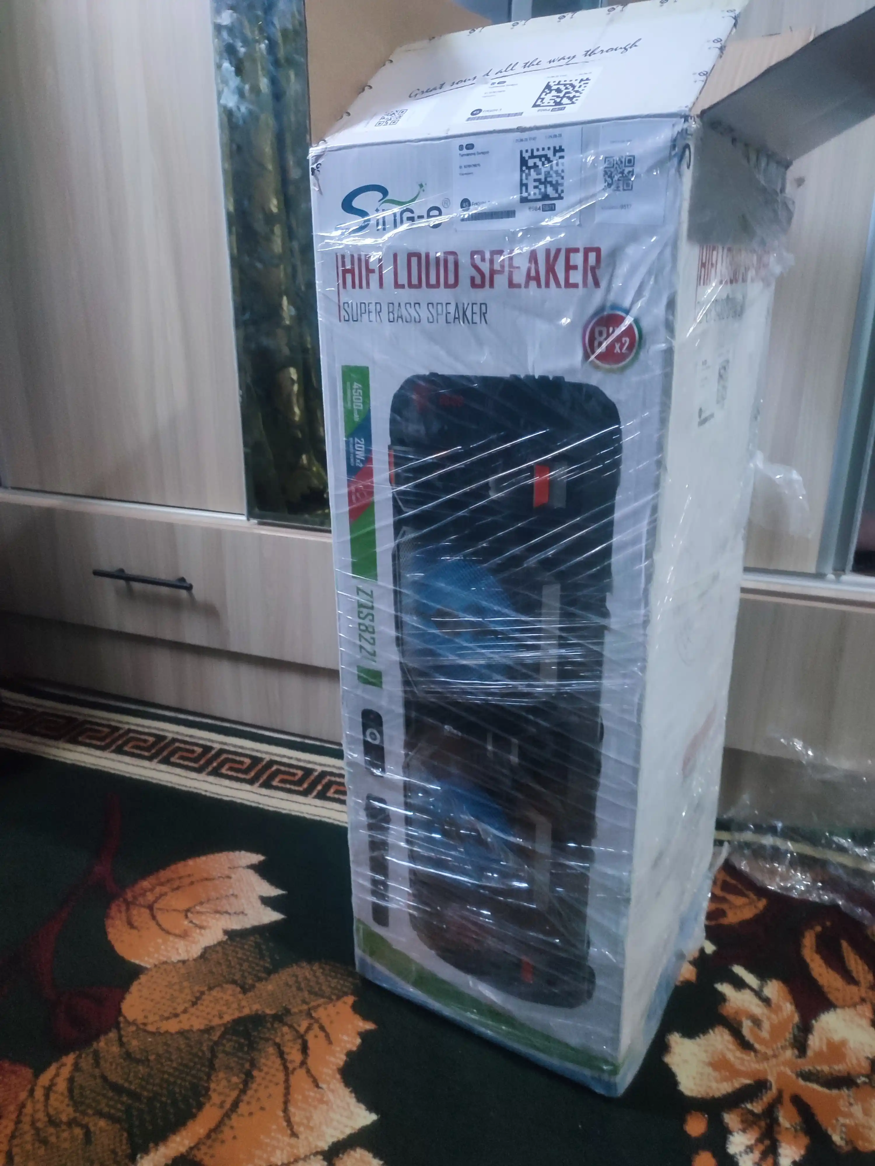 Караоке колонка Sing-e ZQS-8221, ZQS-8301, ZQS-8302, ZQS-8220S, Bluetooth, RGB, с микрофоном и пультом 