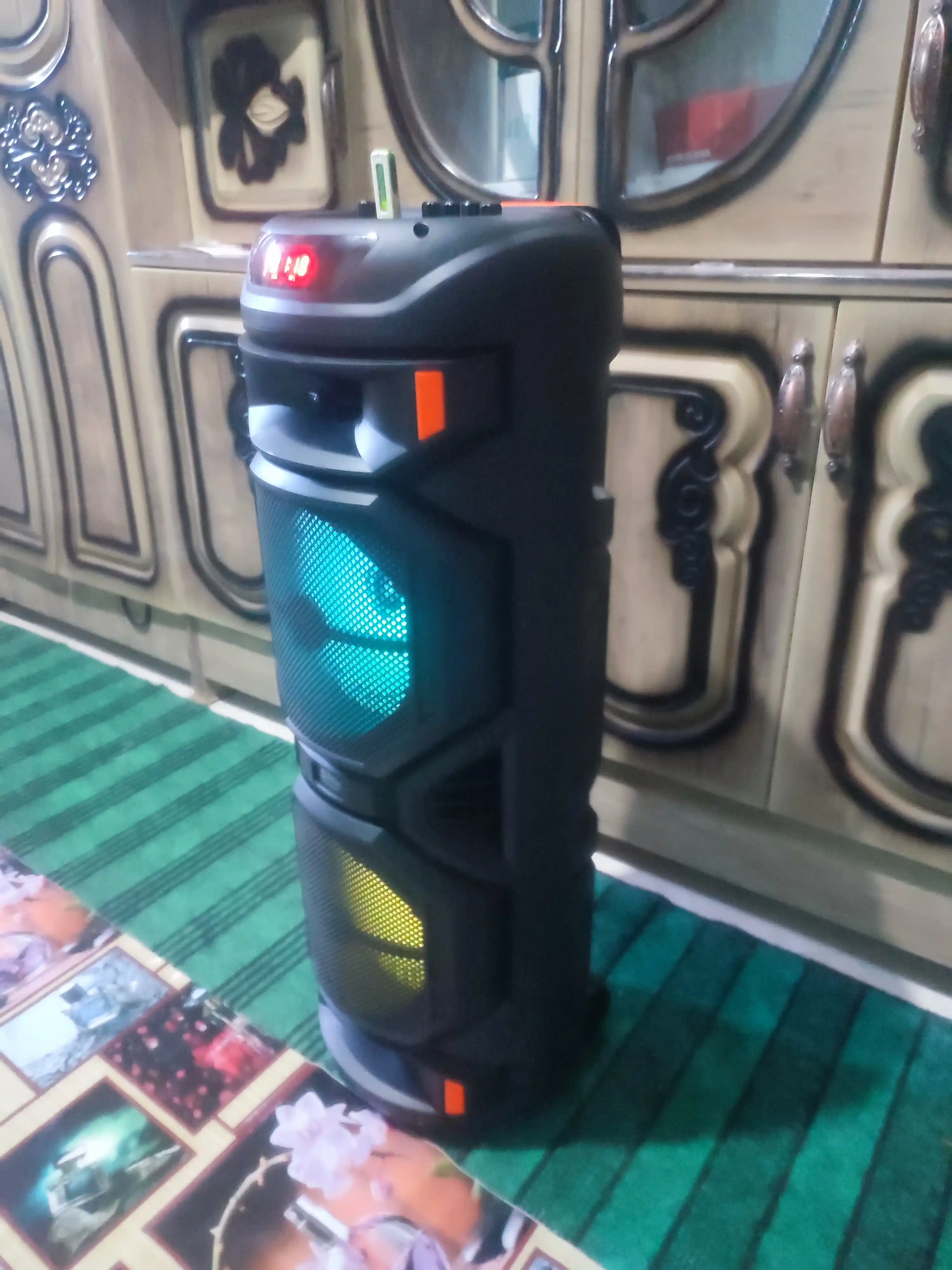 Караоке колонка Sing-e ZQS-8221, ZQS-8301, ZQS-8302, ZQS-8220S, Bluetooth, RGB, с микрофоном и пультом 