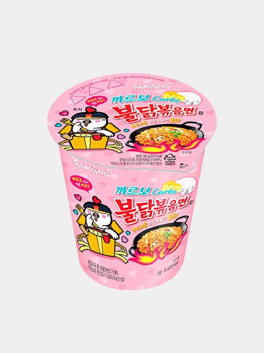 Samyang Cup Buldak Carbonara tez tayyorlanadigan lag‘mon, 80 gr - 