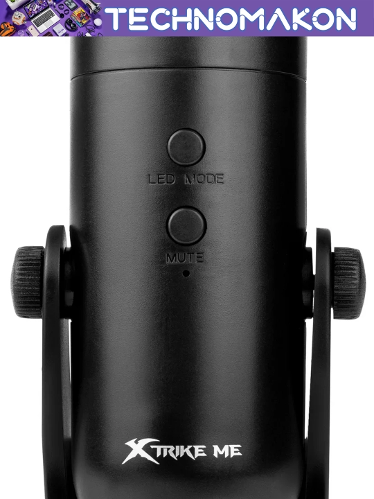 Xtrike Me XMC-03 RGB usb o'yin mikrofoni, mute tugmali va tiniq ovoz, shovqinsiz