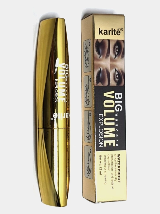 Тушь для объема ресниц, водостойкая KARITE Big Mascara Volume Explosion - 
