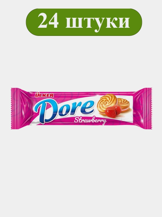 Dore Strawberry sendvich pechenyasi — 73 g, 24 dona - 