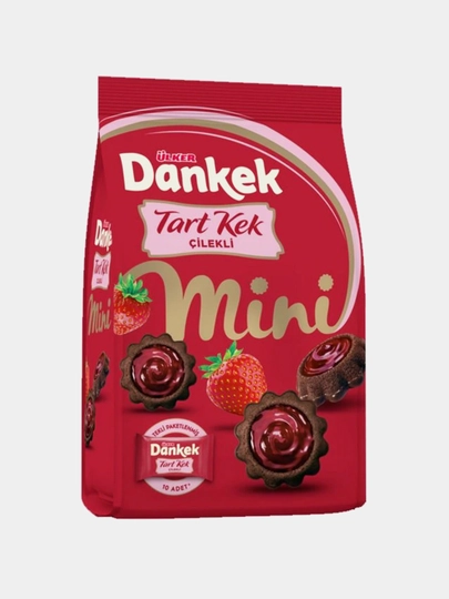 Мини‑кекс Dankek Tart Mini с клубничной начинкой, 150 г — PLADIS-DSFDSFX