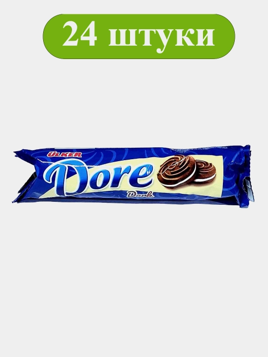 Печенье сэндвич Dore Dark, 73 г × 24 шт - 