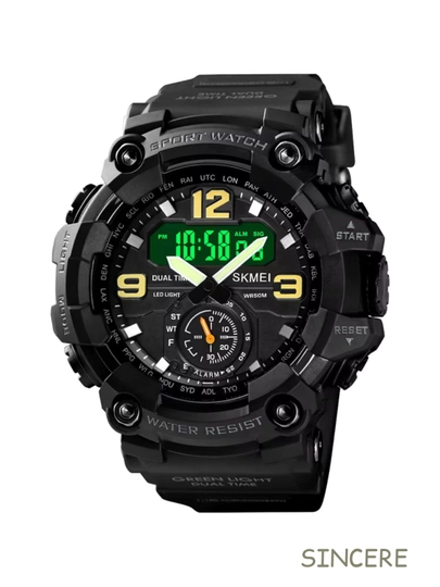 Спортивные часы Relojes Skmei, ударопрочные и водонепроницаемые — SKMEI75-YTTSKMEI1637-ЧЕРН
