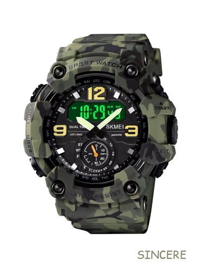 Спортивные часы Relojes Skmei, ударопрочные и водонепроницаемые — SKMEI75-YTTSKMEI1637-ЗЕЛХАКИ