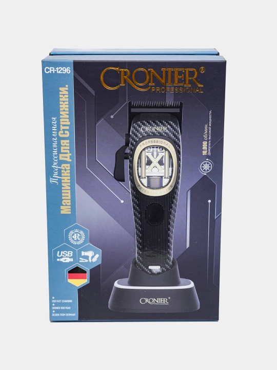 Cronier Professional машинка для стрижки волос и бороды профессиональная с мощным мотором