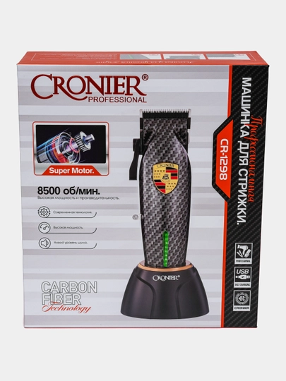Cronier Professional машинка для стрижки волос и бороды профессиональная с мощным мотором