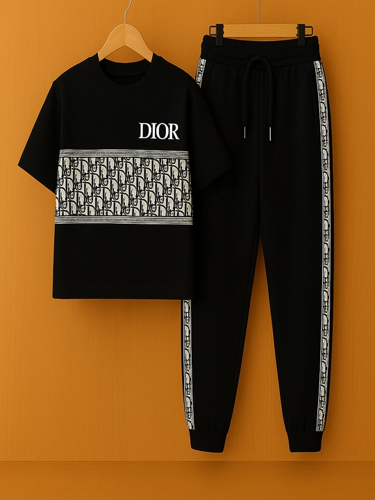 Dior ikki qismli to'plam, bolalar kiyimi futbolka va ishton