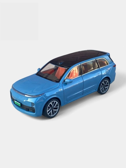 Железная машина L9 LI9 Lixiang 9, в масштабе 1:24 — KIDZTOY-ZT1LII-ГОЛУБ