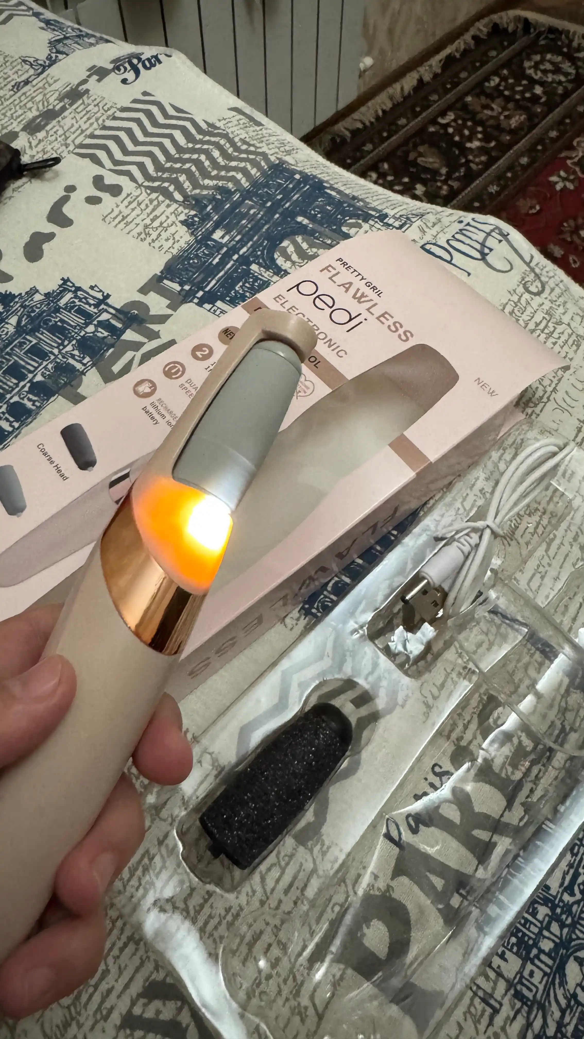 Pilka, pemza, elektor pedikyur vositasi,oyoq qirg'ich silliq tovonlari uchun elektir pemza