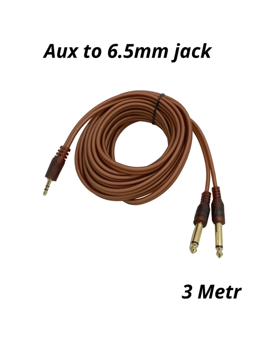 Кабель, 3,5 мм, AUX, 6,35 мм, Jack, длина 1,5 м, 3 м, 5 м, для музыкальных инструментов и микшеров