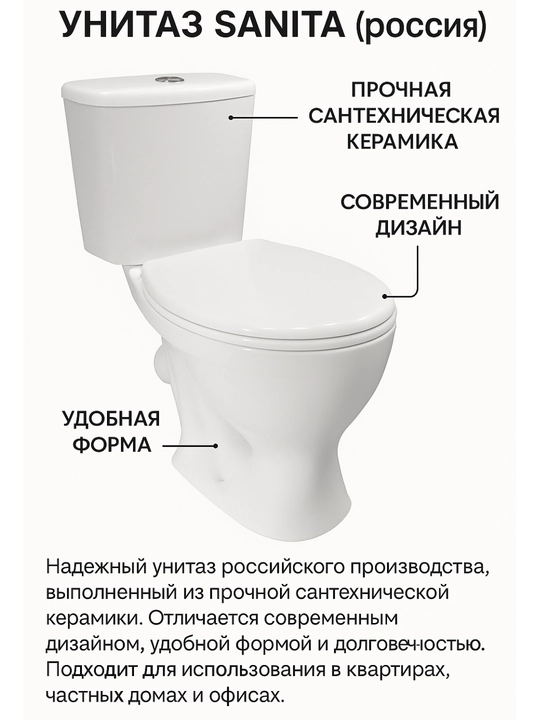 Унитаз Sanita Россия - 