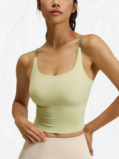 Ayollar sport kiyimi, fitnes uchun, ichki chashkalar bilan - 