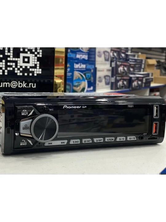 Автомобильная магнитола Pioneer Bluetooth, USB, AUX, FM-радио, с пультом 1DIN/2DIN