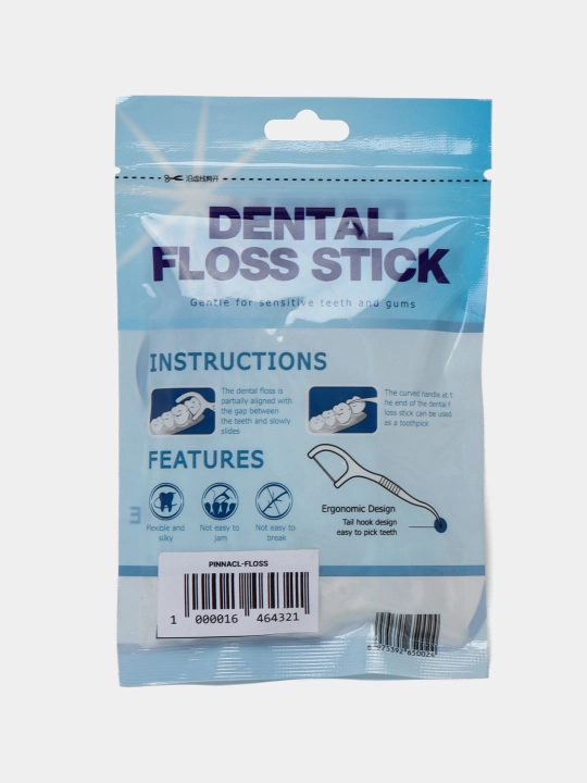 Зубочистки пластиковые с нитью dental floss stick - 