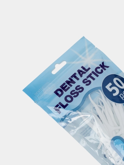 Ipli tish ipi bilan plastik tish cho'tkalari  dental floss stick