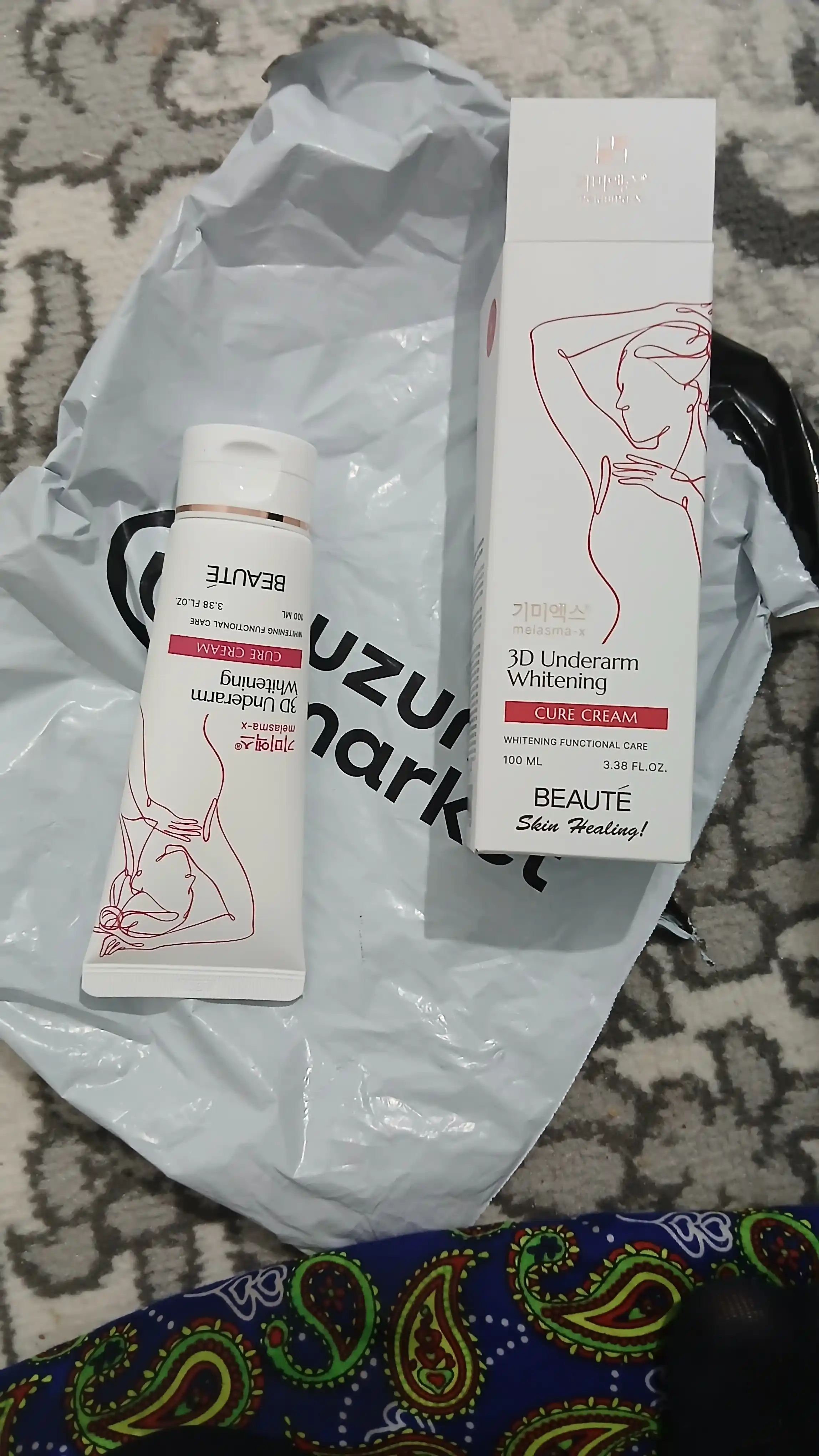 BEAUTE 3D Underarm Whitening Cure Cream – крем для отбеливания подмышек и интимных зон!!
