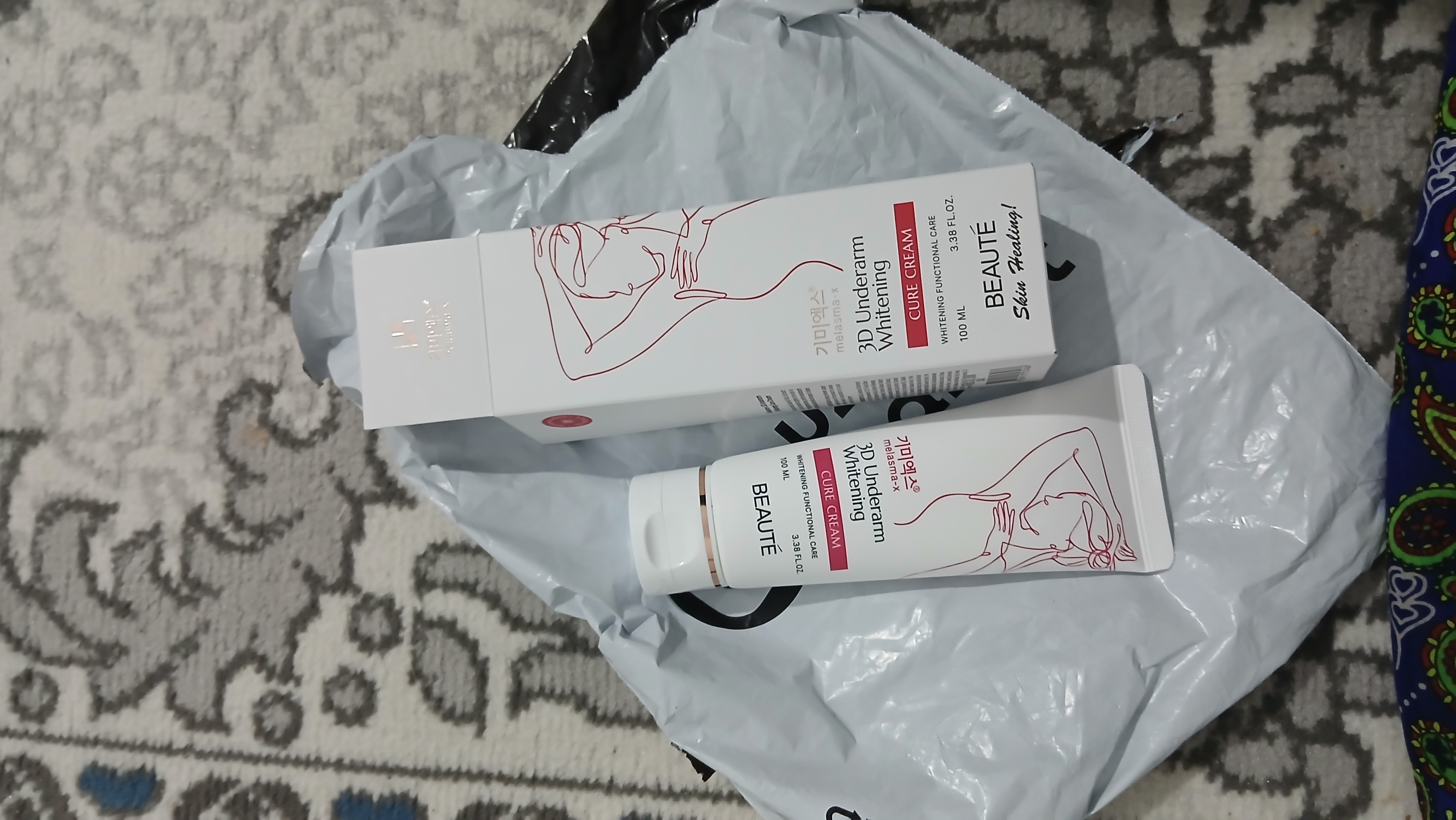 BEAUTE 3D Underarm Whitening Cure Cream – крем для отбеливания подмышек и интимных зон!!