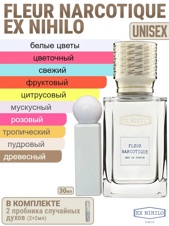 Духи масляные по мотивам  Ex Nihilo Fleur Narcotique - 