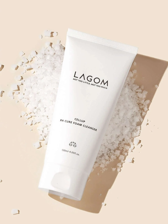 Normal, yog'li, ta'sirchan yuzlarga yuz yuvish ko'pigi, Lagom Cellup Ph Cure Foam