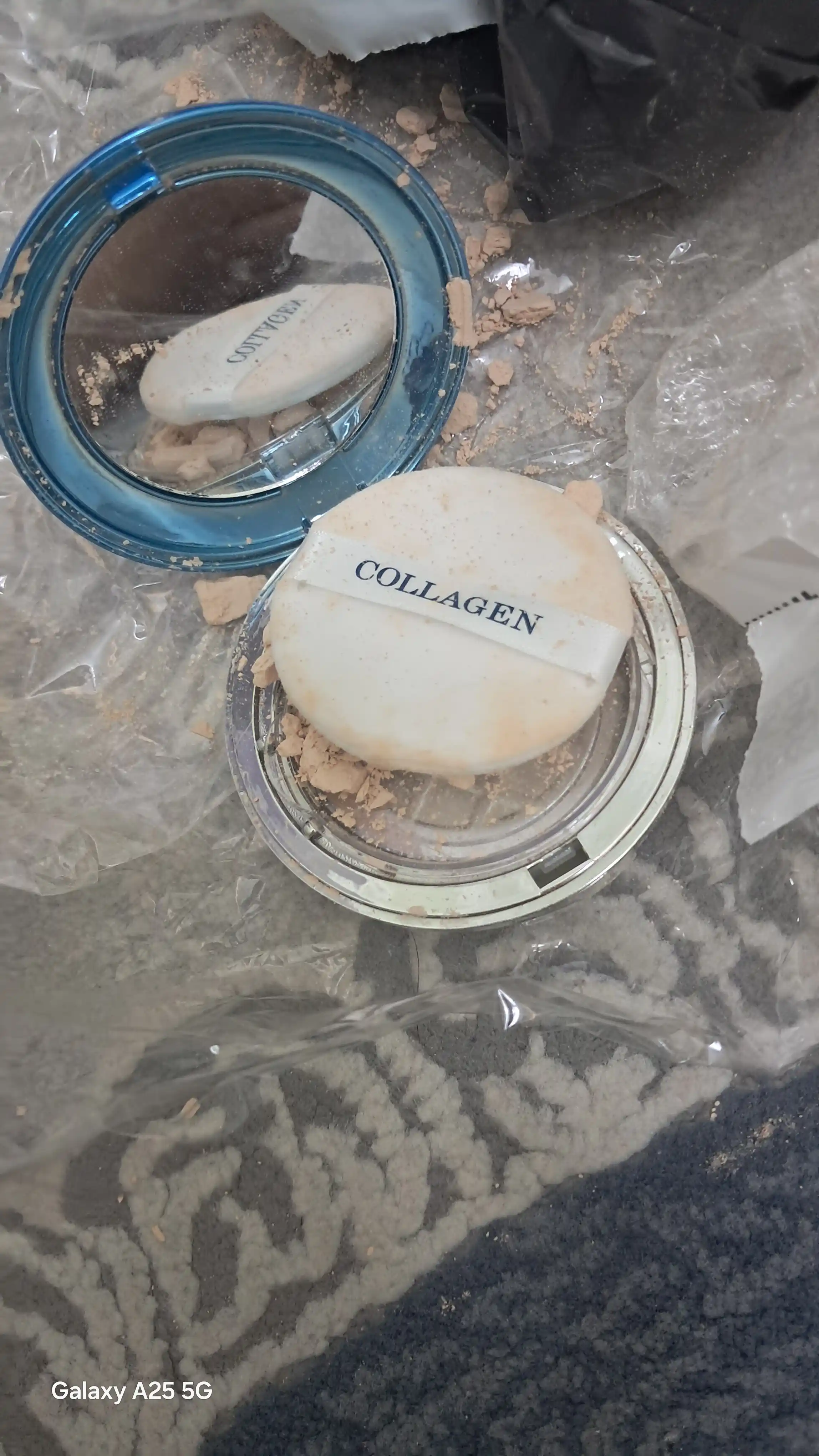Пудра для лица с коллагеном Collagen Enough, тональное средство SPF 50+, универсальная