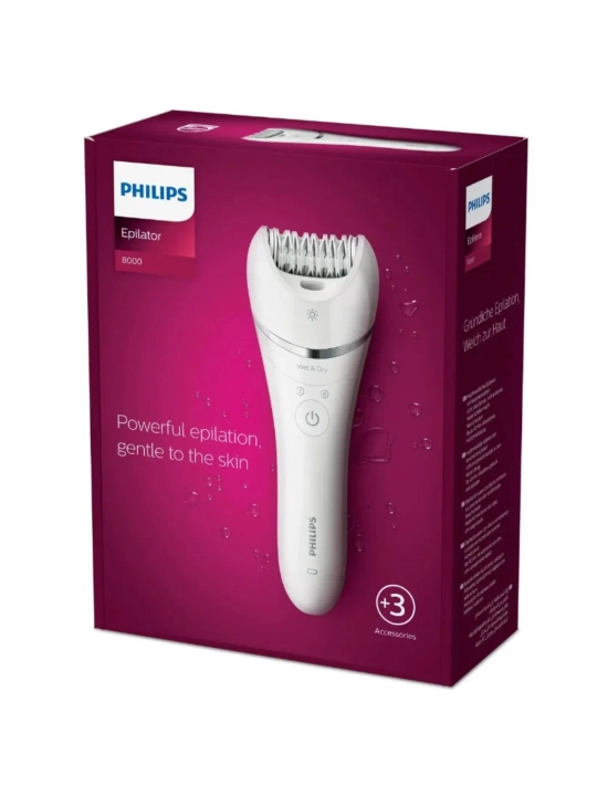 Philips BRE 700 Series 8000 Epilator, Simsiz, Ayollar uchun