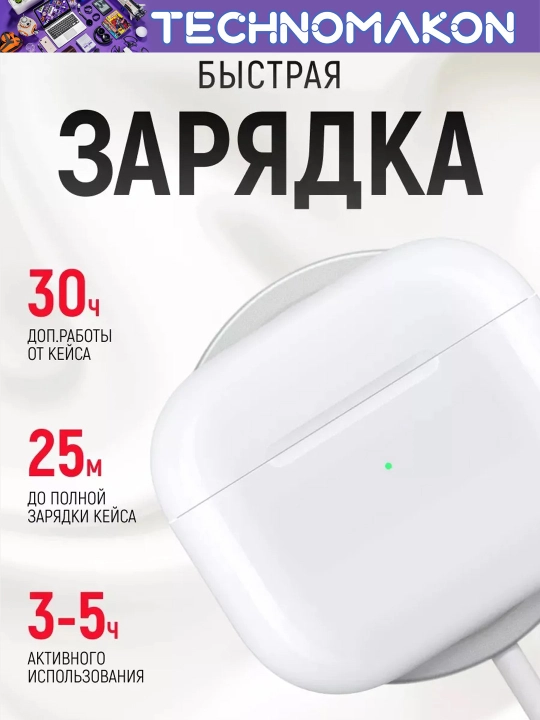 IPhone Android uchun Pods 3 simsiz quloqchinlari, Inkaks T04A, Magsafe simsiz quvvatlash