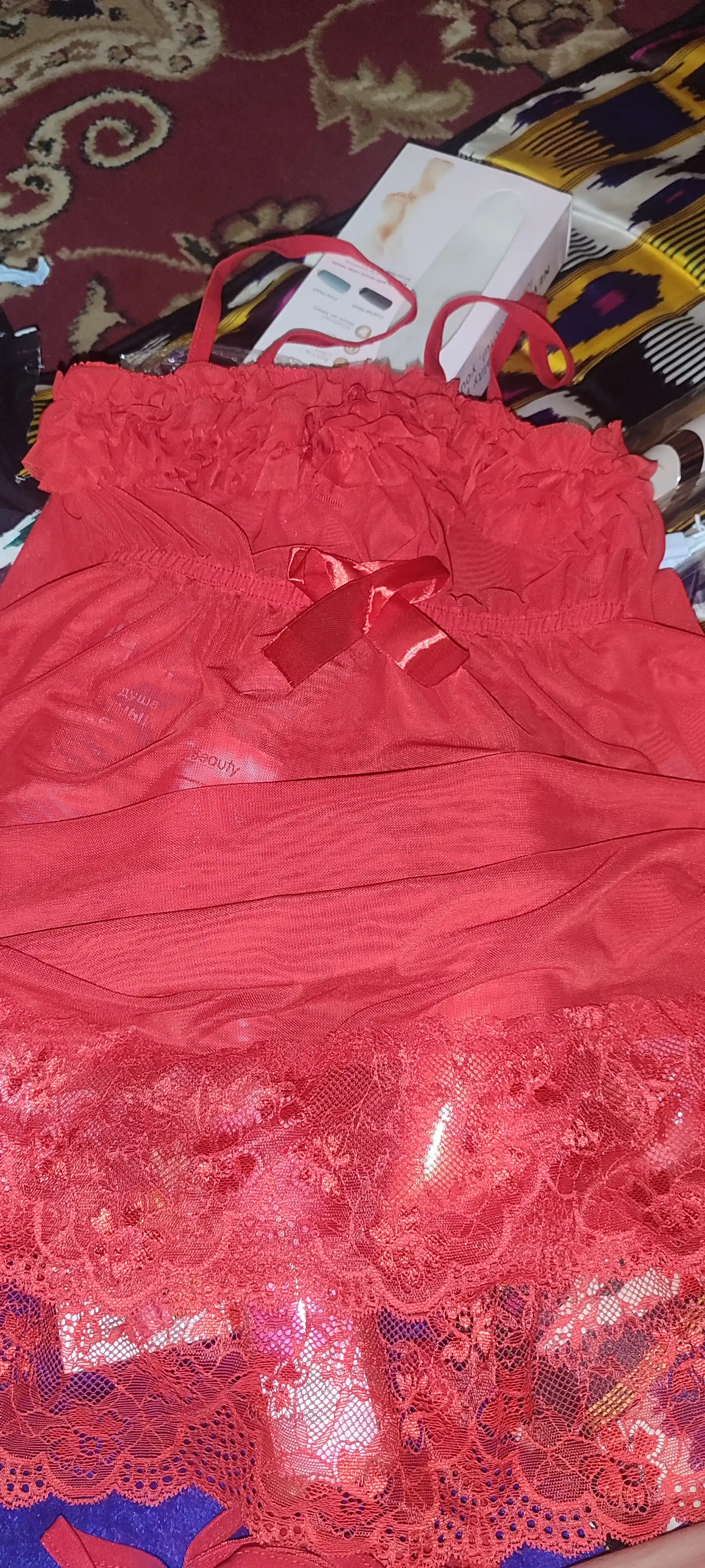 To`rli penyuar, pijama ayollar uchun, stringilar bilan