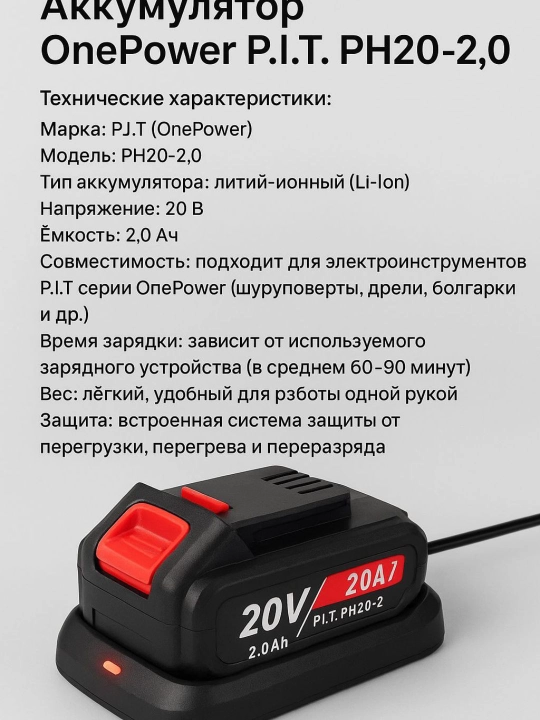 Akkumulyator OnePower P.I.T PH20-2.0