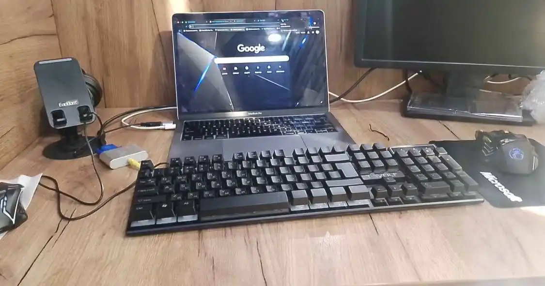 Simli mexanik klaviatura va sichqoncha, o'yin va ofis uchun RGB yoritgichli, shovqinsiz
