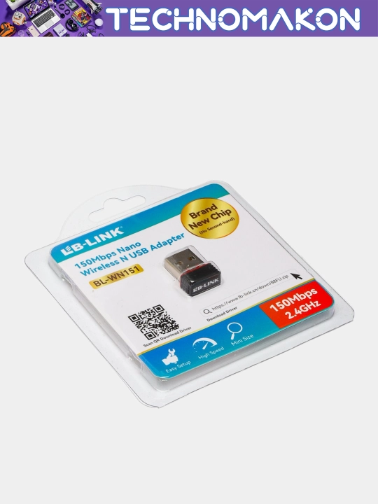 Wi-Fi адаптер USB Lb-Link BL-WN151 для ноутбука и стационарного компьютера, 150 Mbps