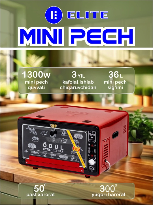 Mini pech ODUL OD-1010, 36 litr - 