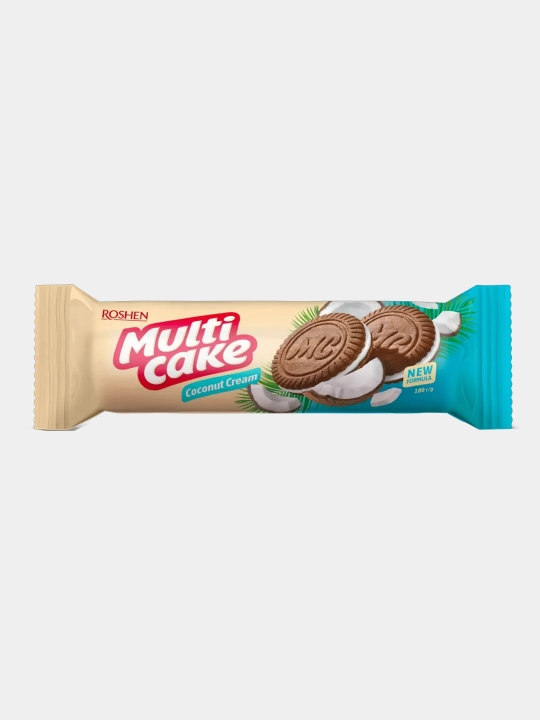 “Multicake” shakarli pechenye kokos-krem ta’mi bilan, 180 g