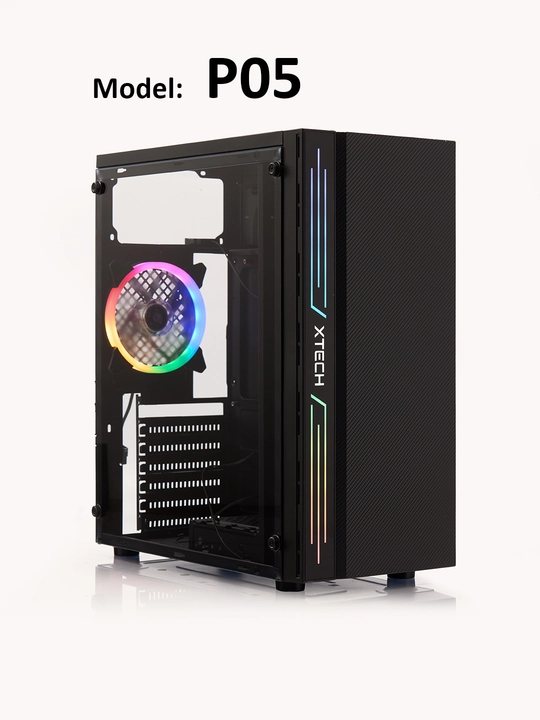 Kompyuter korpusi, o‘yin uchun, 3-4 ta ventilyator, RGB, ATX - 