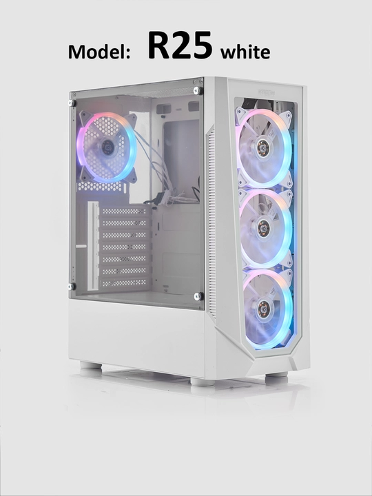 Kompyuter korpusi, o‘yin uchun, 3-4 ta ventilyator, RGB, ATX - 
